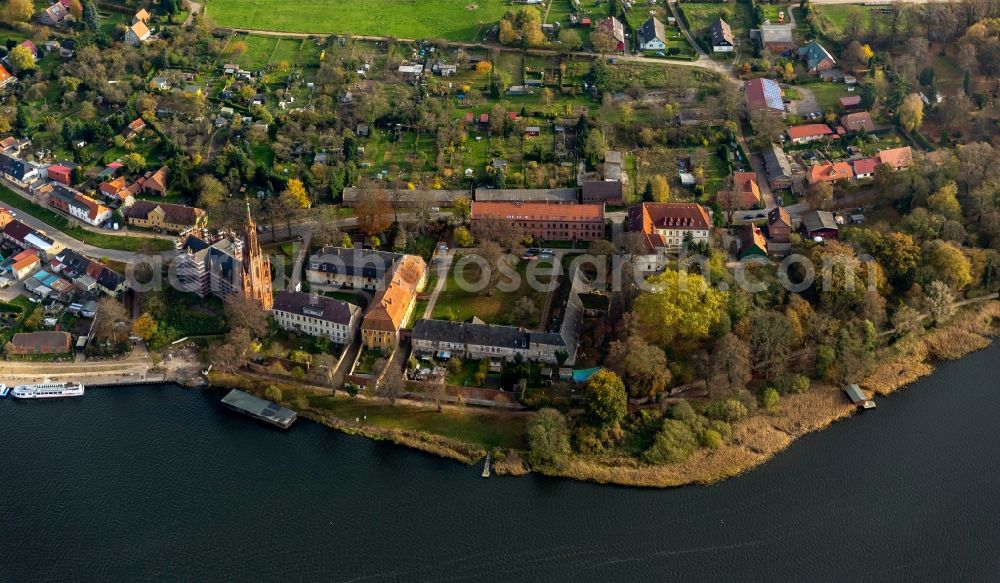 Malchow from the bird's eye view: View of the Malchow Abbey in the state Mecklenburg-West Pomerania