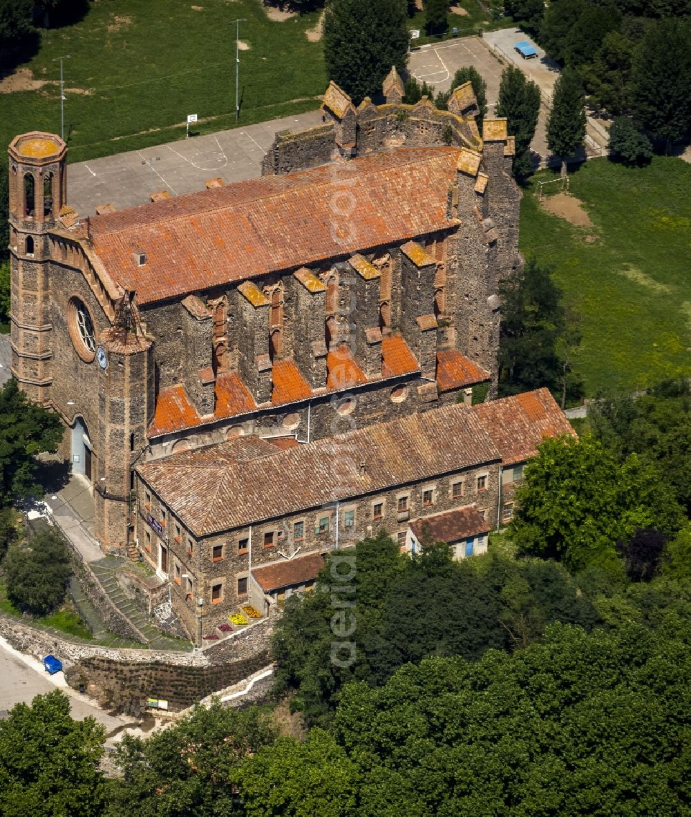 Aerial photograph Sant Joan les Fonts - Monastery in Sant Joan les Fonts Monestir in Spain