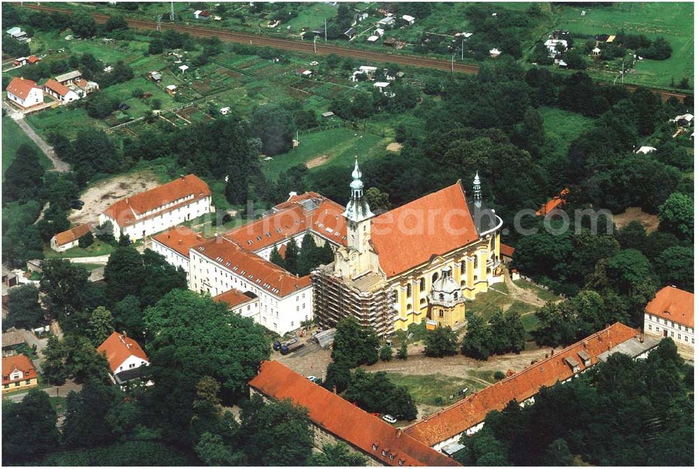 Neuzelle bei Eisenhüttenstadt from the bird's eye view: Kloster Neuzelle bei Eisenhüttenstadt/Brandenburg.