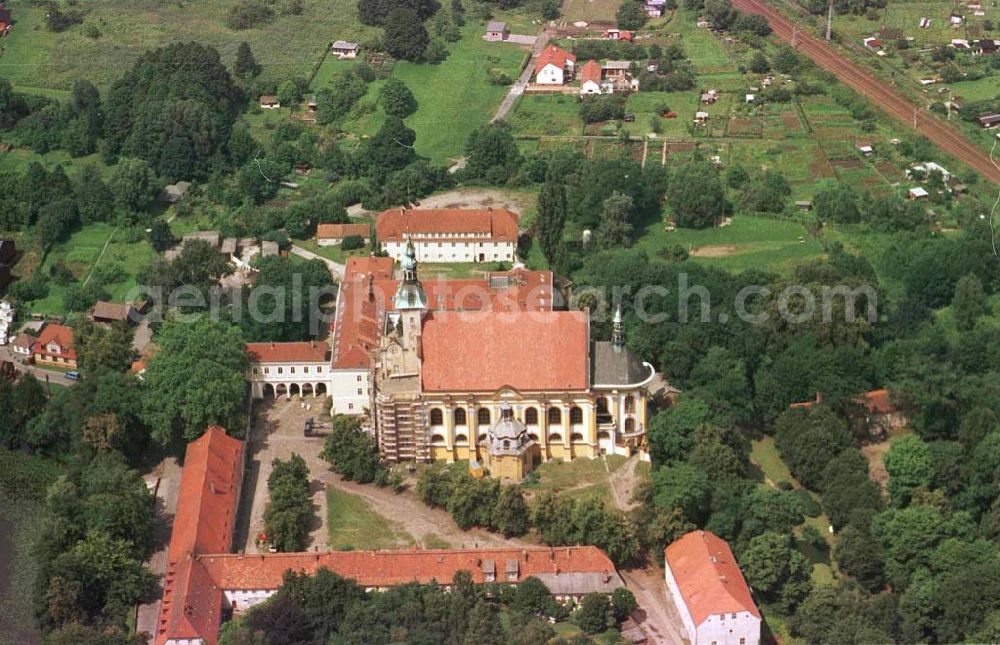 Neuzelle bei Eisenhüttenstadt from the bird's eye view: Kloster Neuzelle bei Eisenhüttenstadt/Brandenburg.