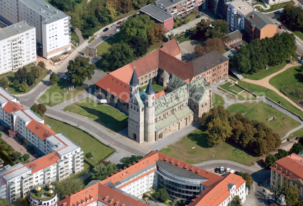 Aerial photograph Magdeburg - Monastery of Our Lady in Magdeburg's historic city in the state of Saxony-Anhalt