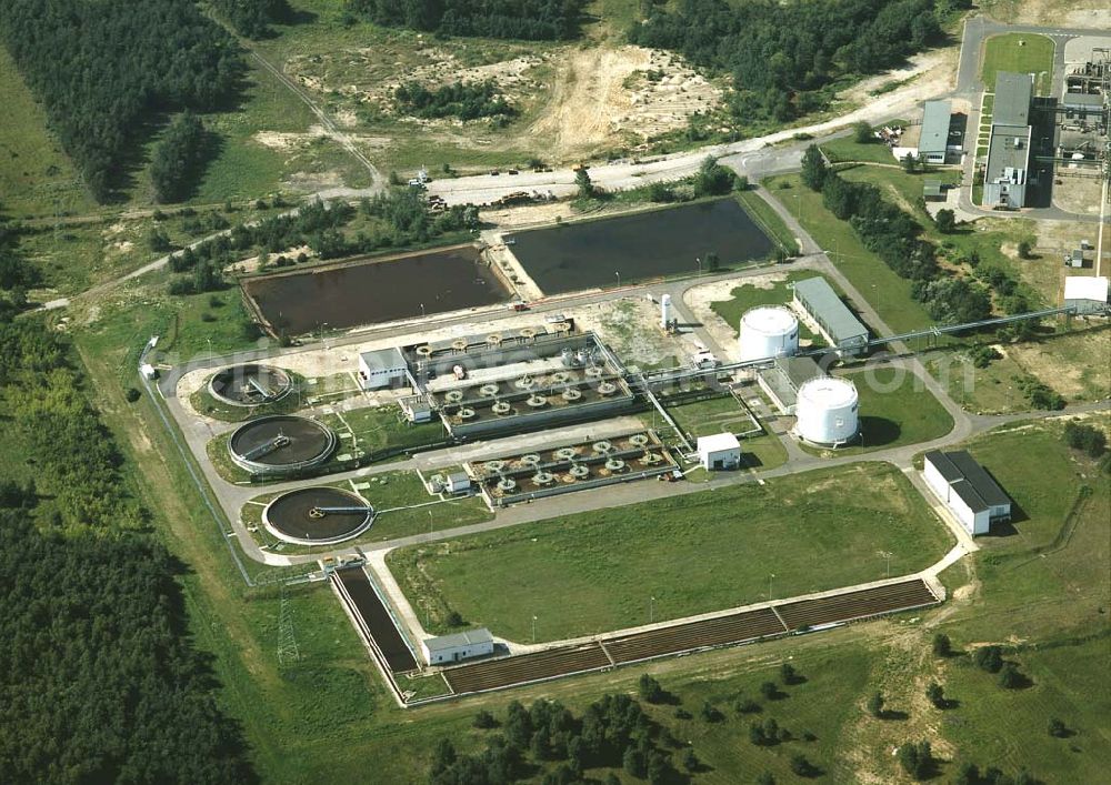 Aerial photograph Schwarzheide - Klärwerk der BASF-Schwarzheide