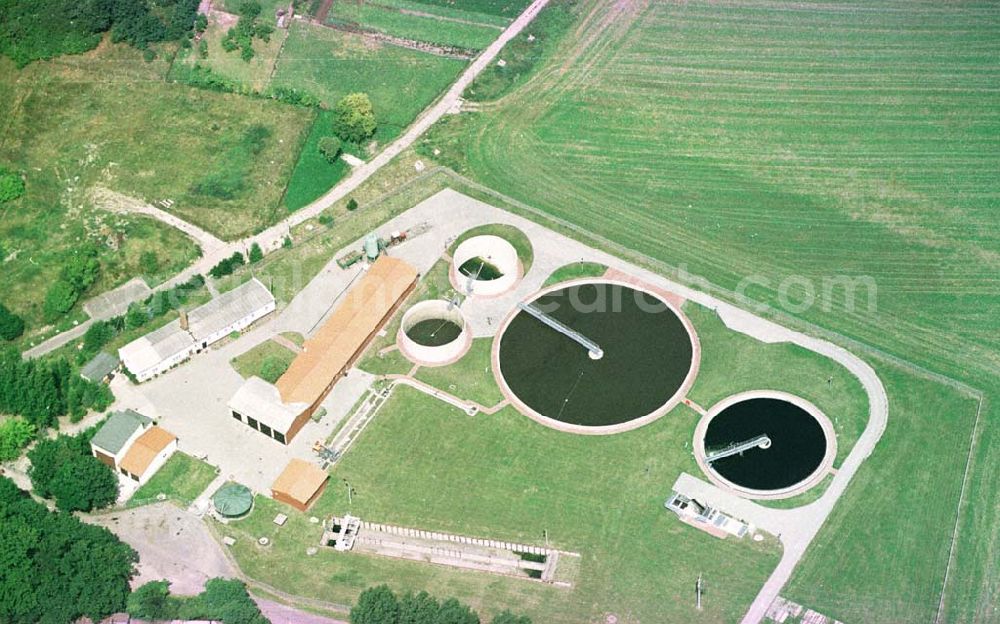 Seelow / Brandenburg from above - Klärwerk in Seelow / Brandenburg