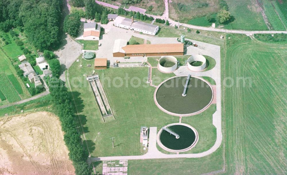 Seelow / Brandenburg from the bird's eye view: Klärwerk in Seelow / Brandenburg