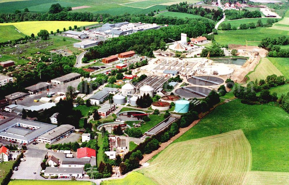 Bayreuth from the bird's eye view: Klärwerk der Stadtwerke Bayreuth (Stadtwerke, Birkenstraße2 in 95447 Bayreuth, Tel.: 0921-600399).