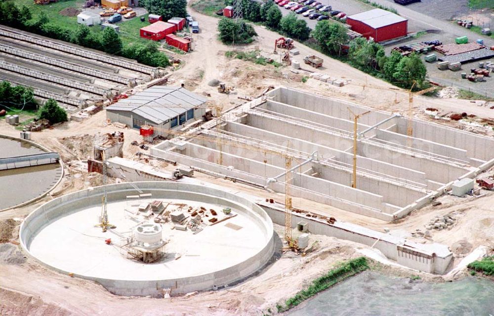 Aerial photograph Bayreuth - Klärwerk der Stadtwerke Bayreuth (Stadtwerke, Birkenstraße2 in 95447 Bayreuth, Tel.: 0921-600399).