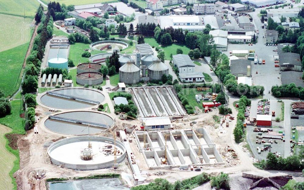 Bayreuth from the bird's eye view: Klärwerk der Stadtwerke Bayreuth (Stadtwerke, Birkenstraße2 in 95447 Bayreuth, Tel.: 0921-600399).