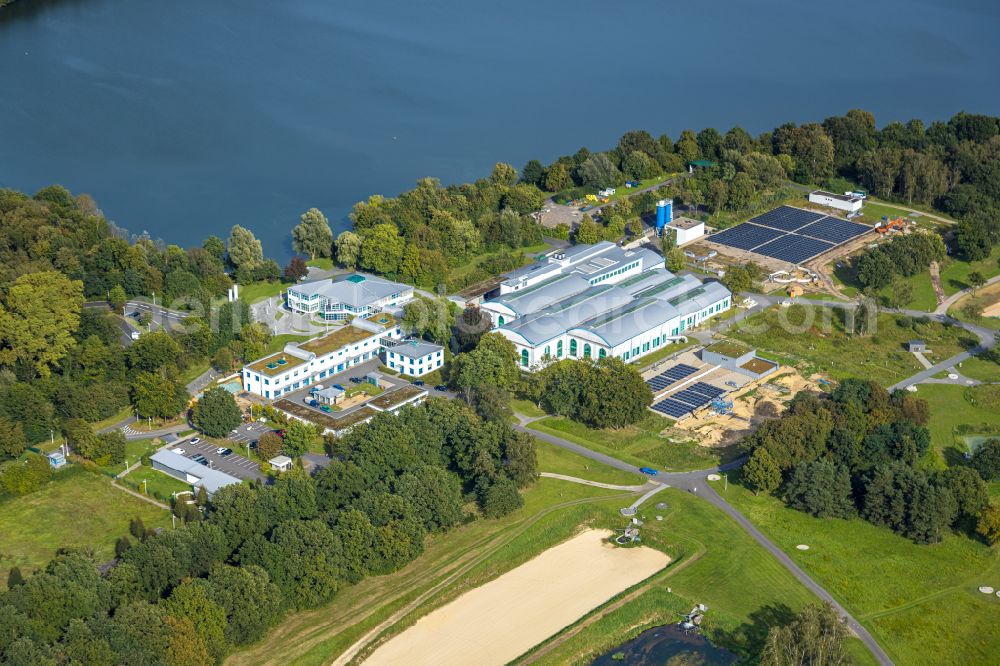 Aerial photograph Haltern am See - Sewage work washbasins, cleansing steps and water treatment plant of the Gelsenwasser AG in Haltern am See in the federal state North Rhine-Westphalia