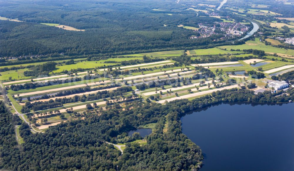 Aerial image Haltern am See - Sewage work washbasins, cleansing steps and water treatment plant of the Gelsenwasser AG in Haltern am See in the federal state North Rhine-Westphalia