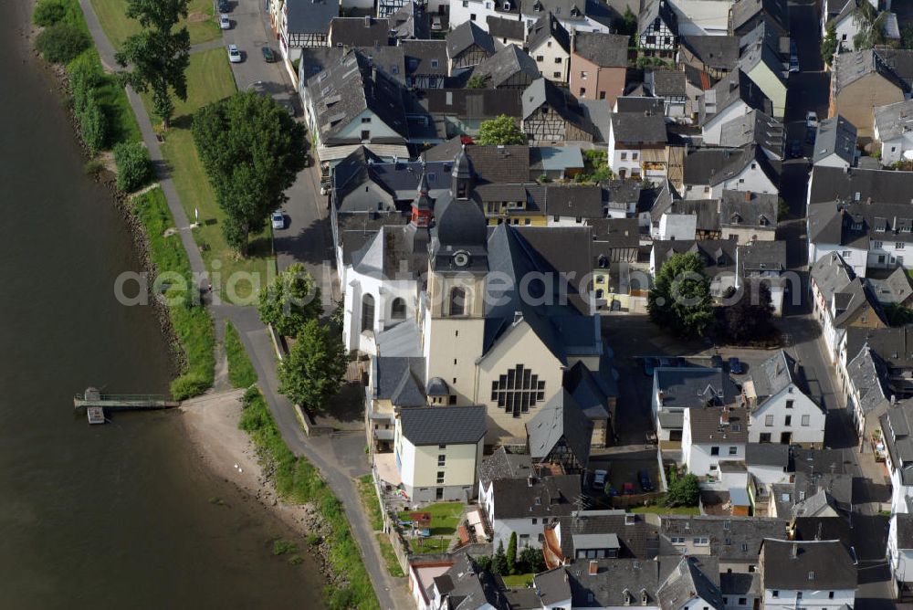 KOBLENZ from above - Blick auf das Kath. Pfarramt Neuendorf St. Peter. Kontakt: Kath. Pfarramt Neuendorf St. PeterKath. Pfarramt Neuendorf St. Peter, Pfarrgasse 5, 56070 Koblenz, Tel. 0261 81384