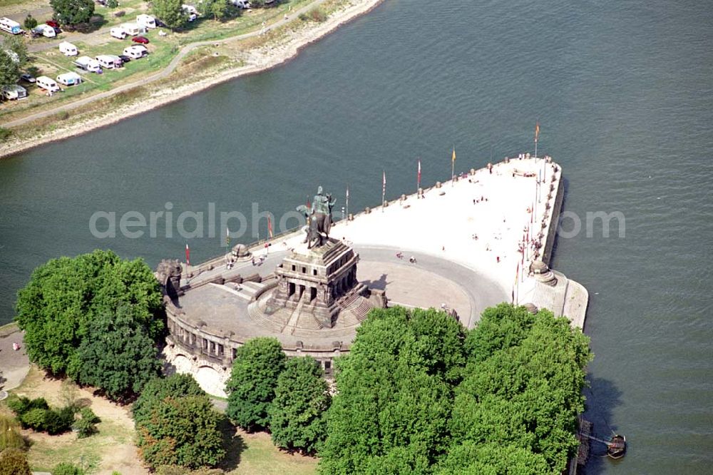 Koblenz / Rheinland Pfalz from the bird's eye view: 