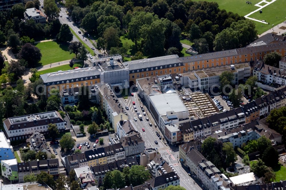 Aerial image Bonn - Tourist attraction and sightseeing Koblenzer Tor in the district Zentrum in Bonn in the state North Rhine-Westphalia, Germany