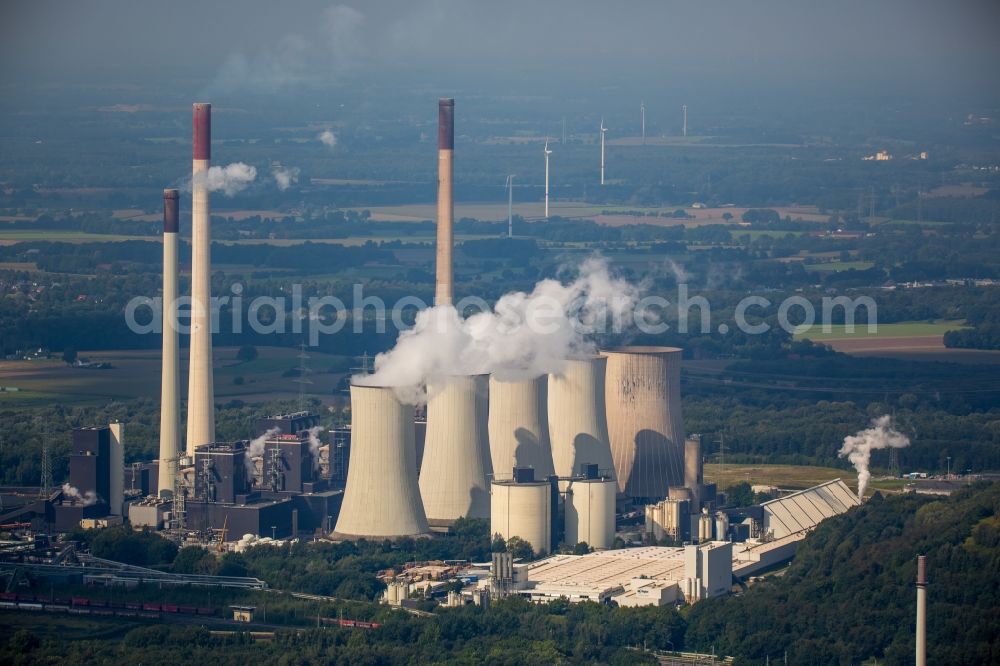 Aerial image Gelsenkirchen - Coal power plants in Gelsenkirchen in the state North Rhine-Westphalia