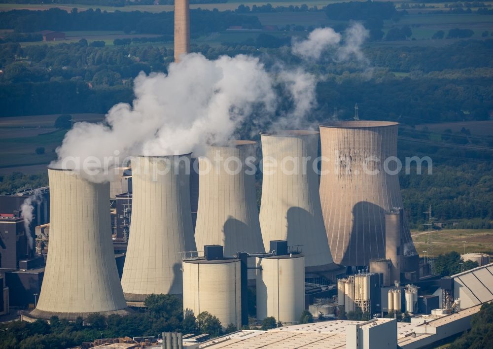 Aerial photograph Gelsenkirchen - Coal power plants in Gelsenkirchen in the state North Rhine-Westphalia