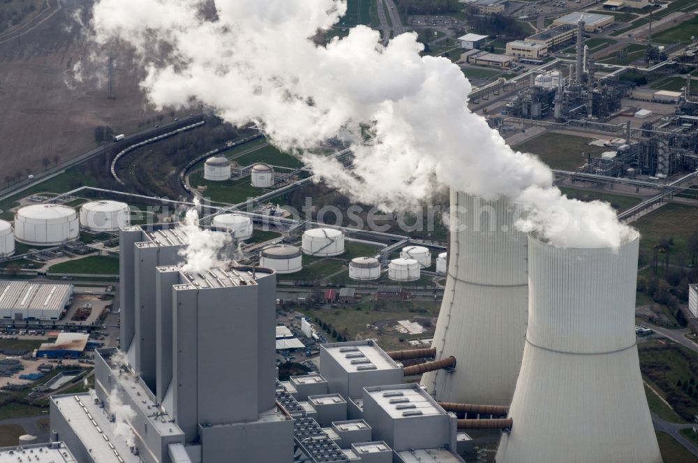 Lippendorf, Neukieritzsch from above - Coal power plants Lippendorf - Neukieritzsch in the state Saxony