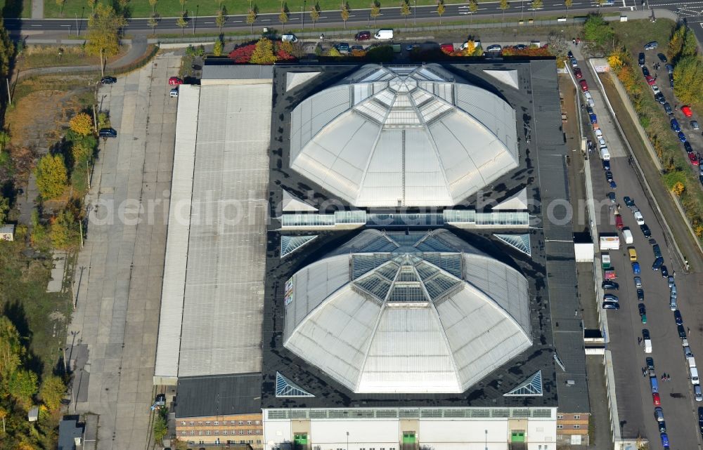 Aerial image Leipzig - View of the Kohlrabizirkus in Leipzig in the state of Saxony