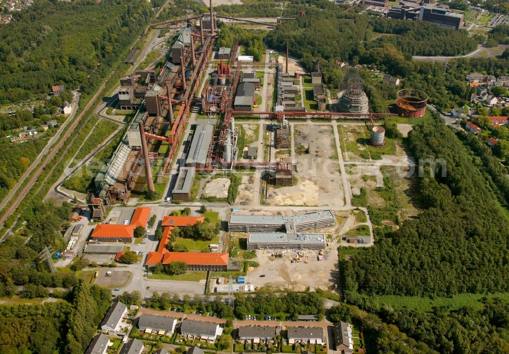 Aerial image Essen OT Stoppenberg - View of the Kokerei Zollverein in the district of Stoppenberg in Essen in the state of North Rhine-Westphalia