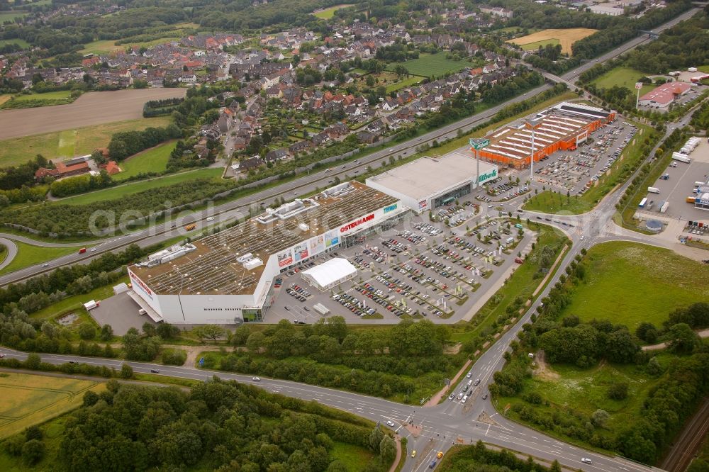 Recklinghausen from above - View of the Kompetenzzentrum Bauen und Wohnen in Recklinghausen in the state of North Rhine-Westphalia