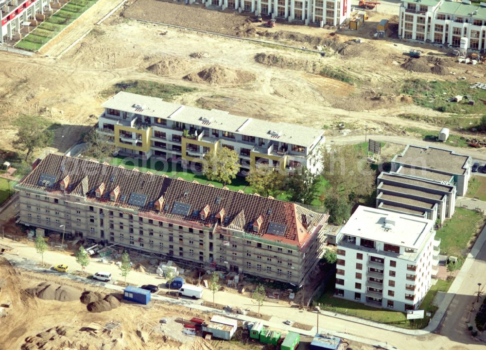 Köln from the bird's eye view: Construction site for the renovation and reconstruction of the building complex of the former military barracks in the district Junkersdorf in Cologne in the state North Rhine-Westphalia, Germany