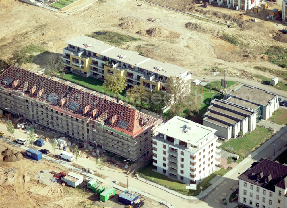 Aerial image Köln - Construction site for the renovation and reconstruction of the building complex of the former military barracks in the district Junkersdorf in Cologne in the state North Rhine-Westphalia, Germany