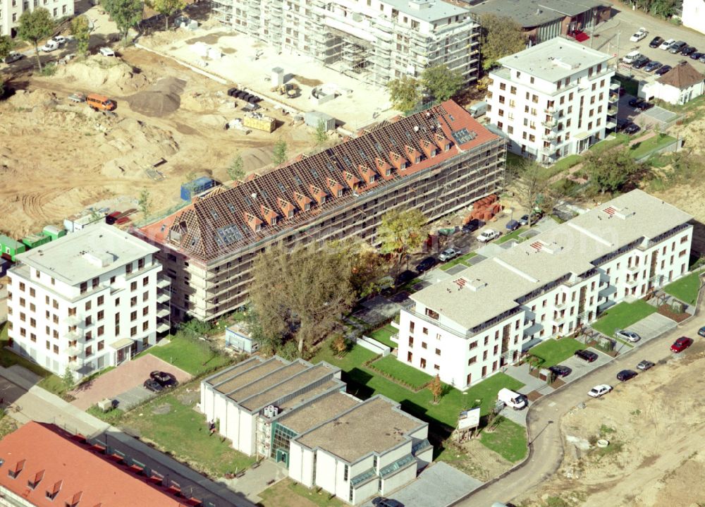 Aerial photograph Köln - Construction site for the renovation and reconstruction of the building complex of the former military barracks in the district Junkersdorf in Cologne in the state North Rhine-Westphalia, Germany