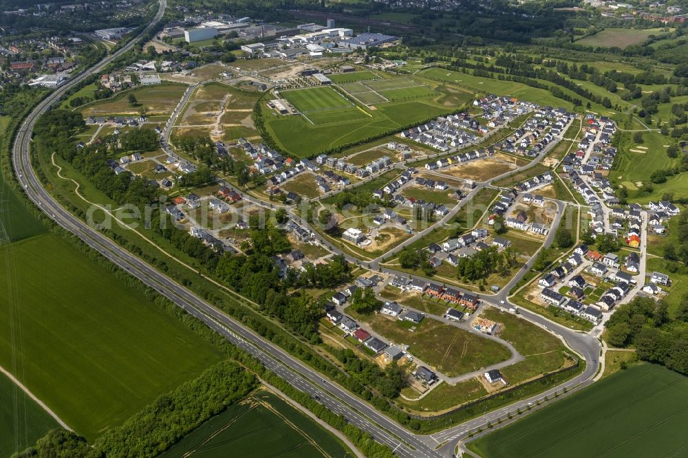 Dortmund from above - Conversion project Brackeler field - new housing development on the former Napier Barracks Dortmund in North Rhine-Westphalia