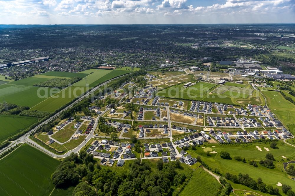 Dortmund from the bird's eye view: Conversion project Brackeler field - new housing development on the former Napier Barracks Dortmund in North Rhine-Westphalia