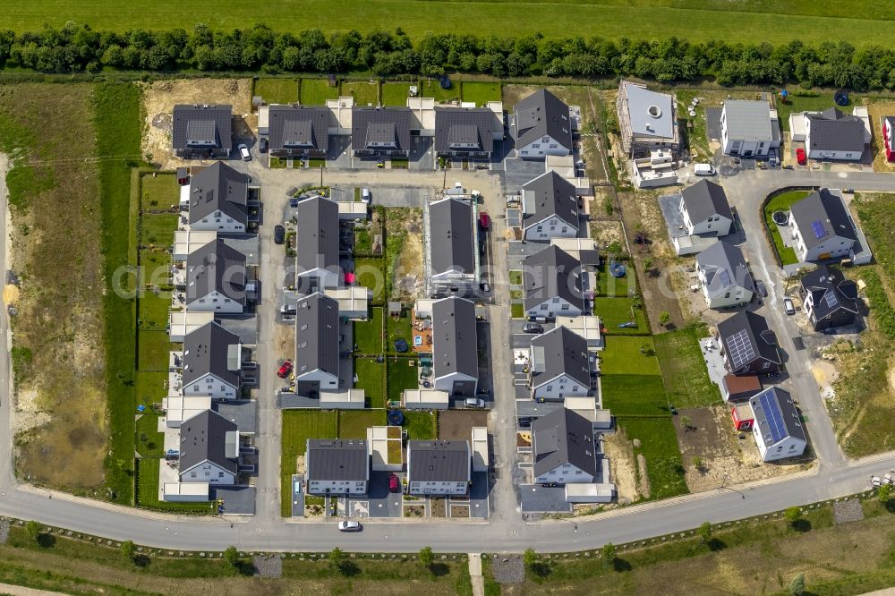 Dortmund from above - Conversion project Brackeler field - new housing development on the former Napier Barracks Dortmund in North Rhine-Westphalia