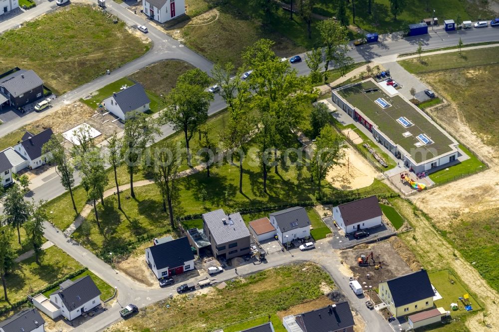 Dortmund from the bird's eye view: Conversion project Brackeler field - new housing development on the former Napier Barracks Dortmund in North Rhine-Westphalia