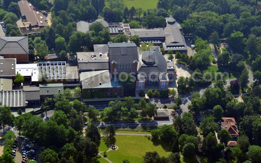 Aerial image Bayreuth - Richard Wagner Festspielhaus on the Green Hill in Bayreuth in Bavaria