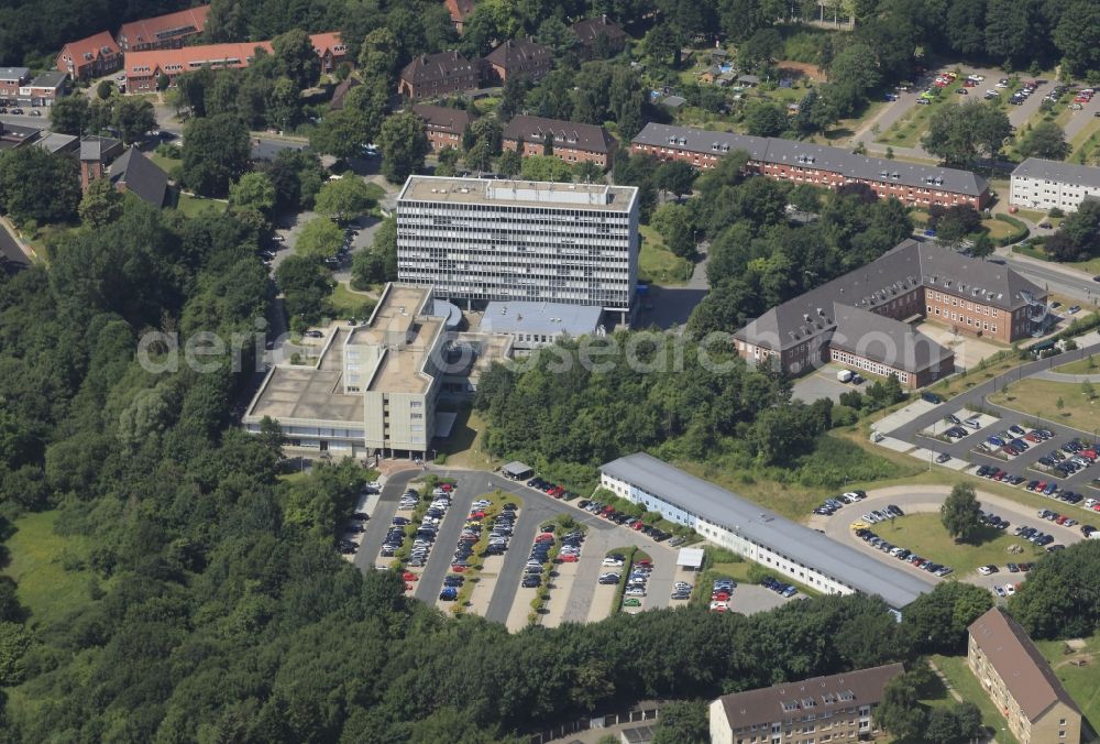 Aerial photograph Flensburg - Federal Motor Transport Authority in Flensburg in Schleswig-Holstein