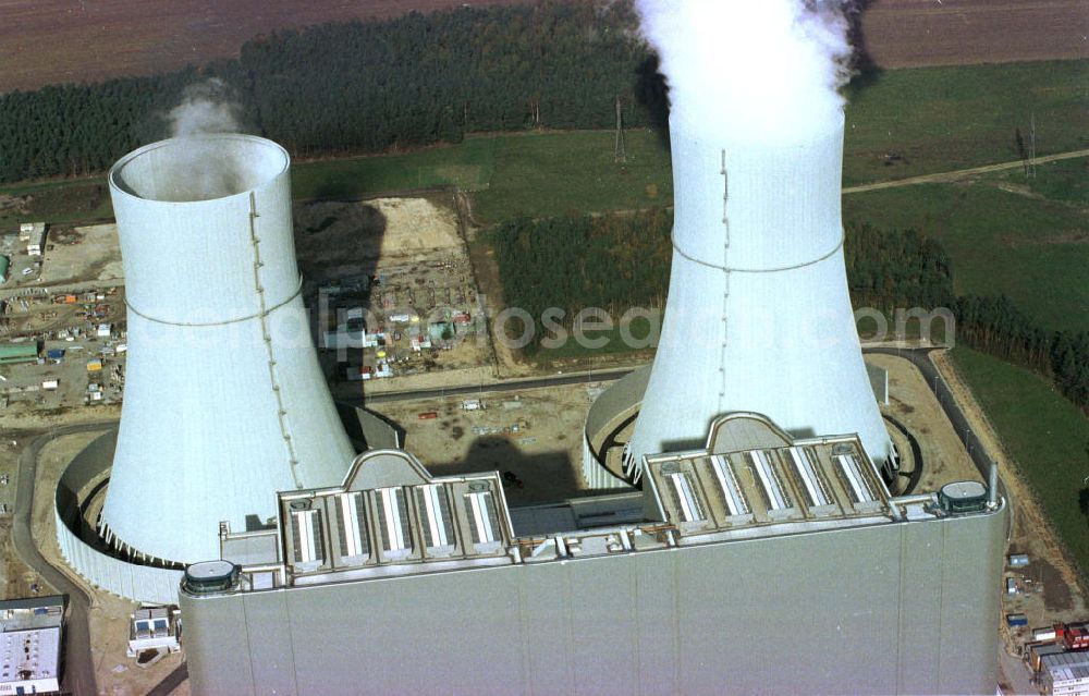 Aerial photograph Schwarze Pumpe - Kraftwerk Schwarze Pumpe