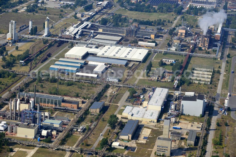 Spremberg from the bird's eye view: View of the power plant Schwarze Pumpe in the homonymous district of Spremberg in Brandenburg