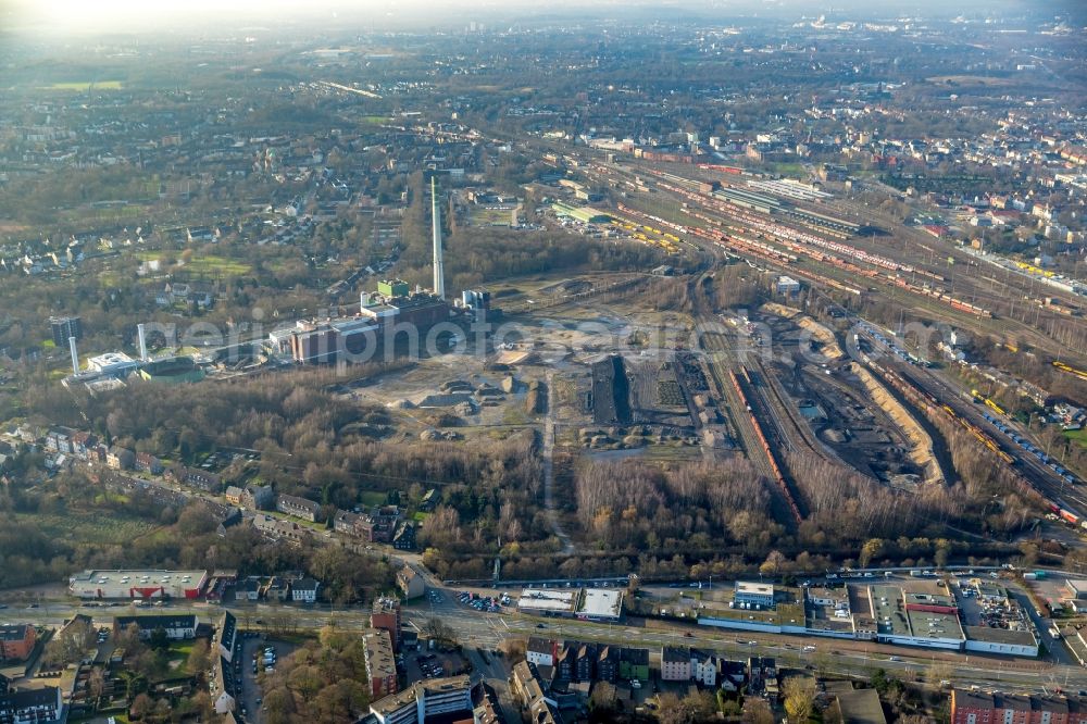 Herne from above - View of the power station Shamrock in Herne in the state of North Rhine-Westphalia