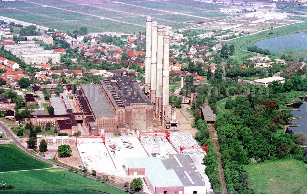 Aerial photograph Vockerode - Kraftwerk Vockerode