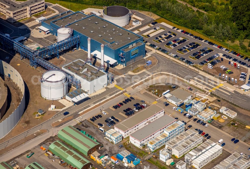 Aerial photograph Datteln - Power plants and exhaust towers of coal thermal power station Datteln 4 Uniper Kraftwerk Im Loeringhof in Datteln in the state North Rhine-Westphalia, Germany