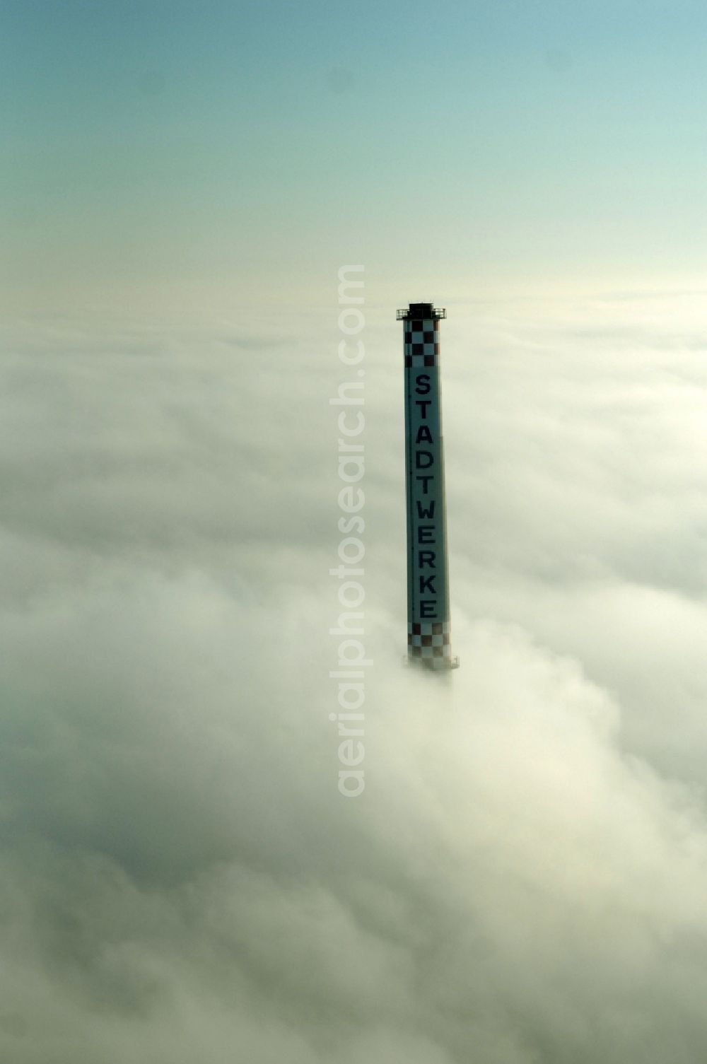 Aerial image Dessau - Power plants and exhaust towers of coal thermal power station in Dessau in the state Saxony-Anhalt, Germany