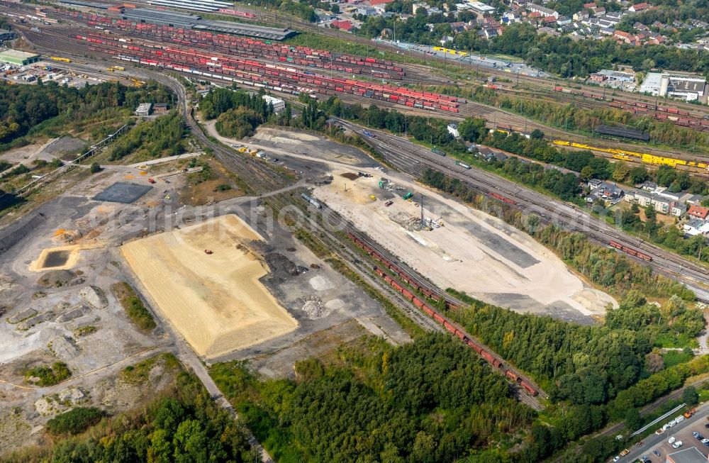 Herne from the bird's eye view: Power plant of the coal thermal power station Shamrock on site of the former mining pit Shamrock in the Wanne-Eickel part of Herne in the state of North Rhine-Westphalia