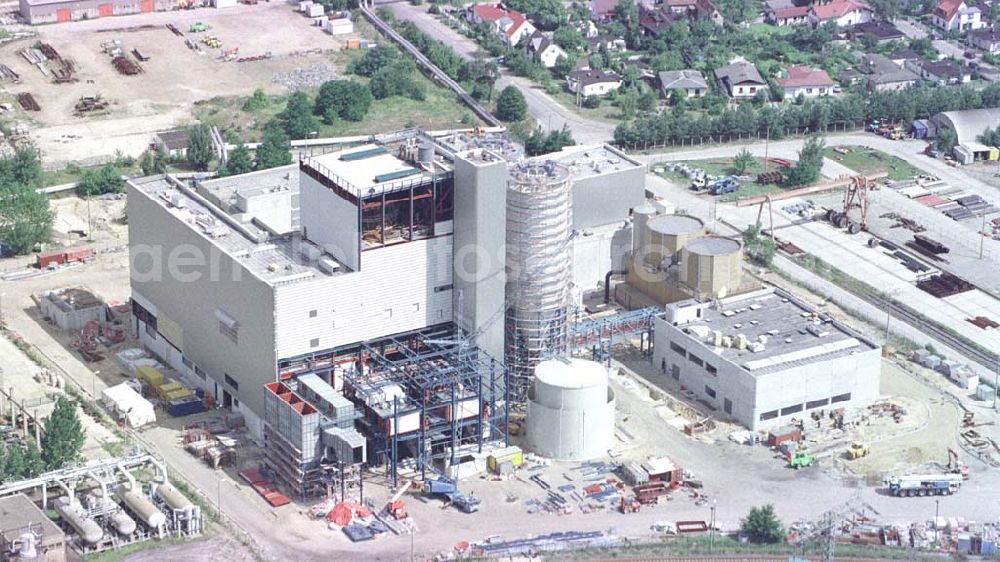 Cottbus / Brandenburg from above - Kraftwerksneubau in Cottbus.