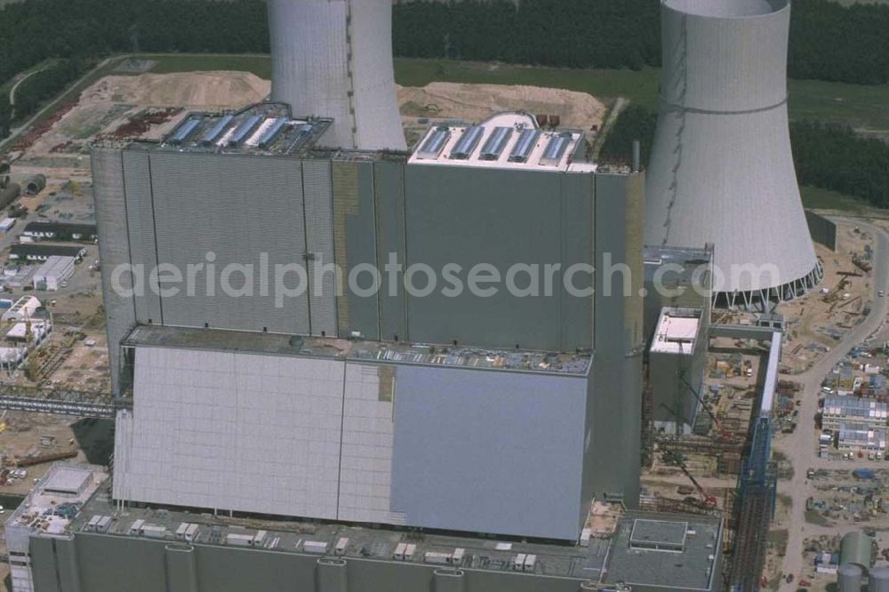 Schwarze Pumpe from above - Kraftwerksneubau Schwarze Pumpe