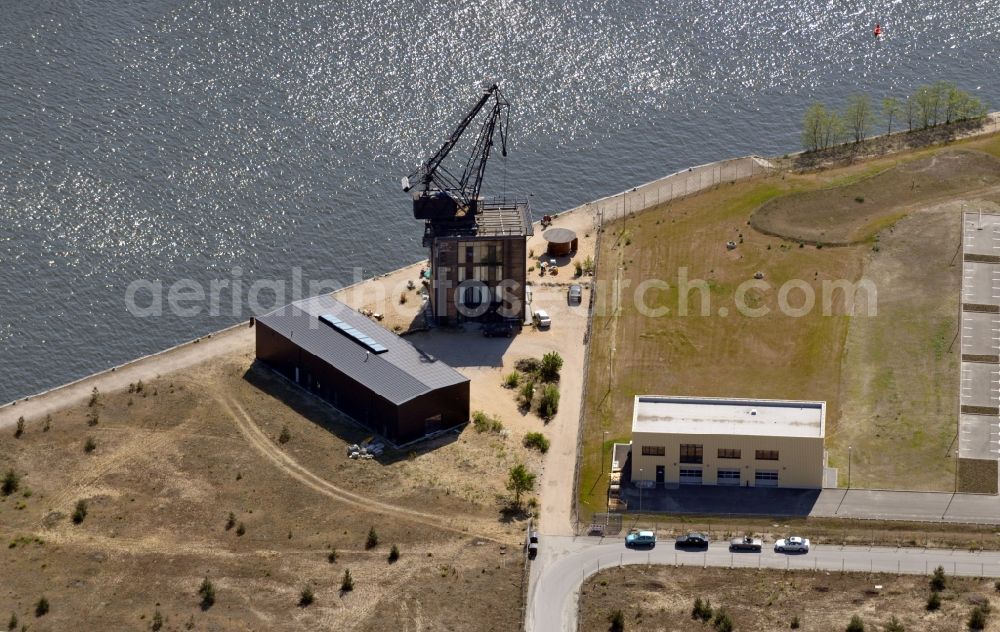 Aerial photograph Berlin OT Köpenick - View of the Kranhauscafe in Berlin