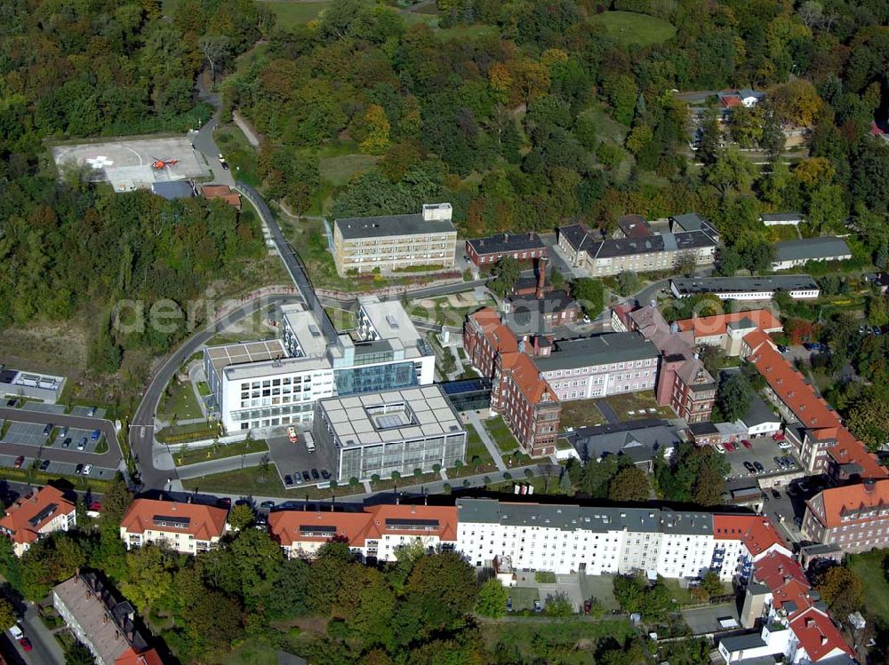 Aerial image Brandenburg - 07.10.2004 Blick auf das Krankenhaus in Brandenburg.