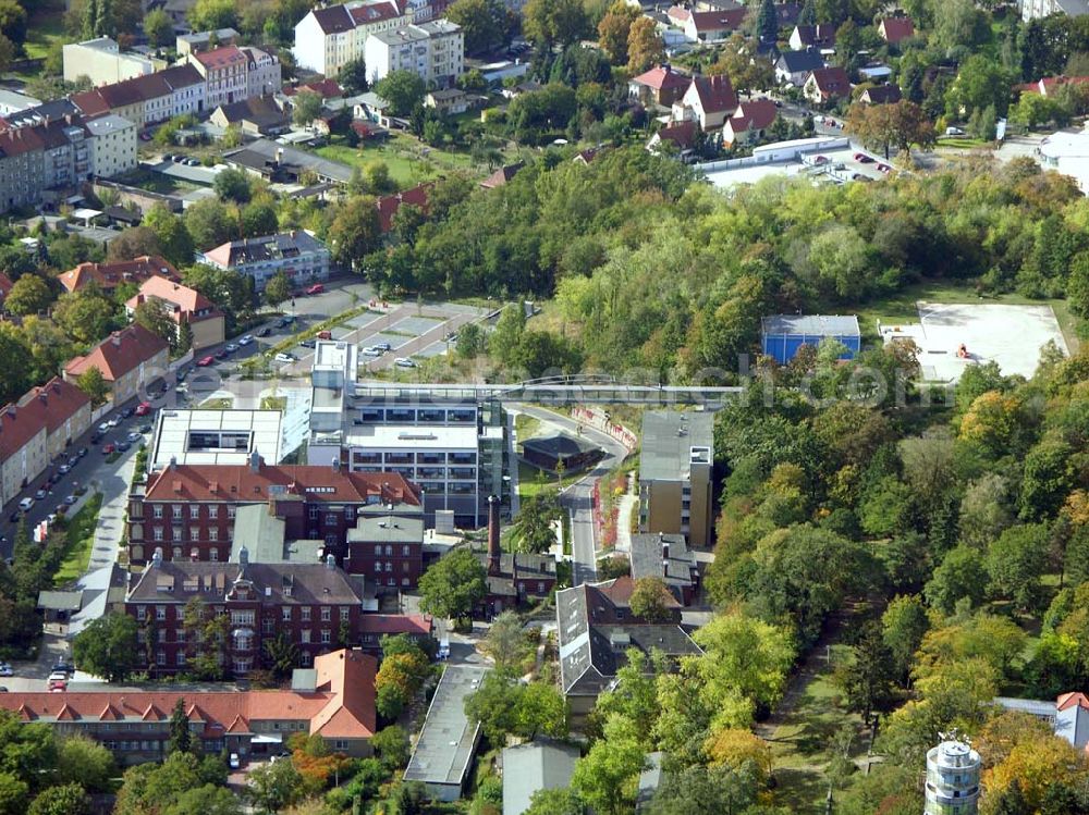 Aerial image Brandenburg - 07.10.2004 Blick auf das Krankenhaus in Brandenburg.