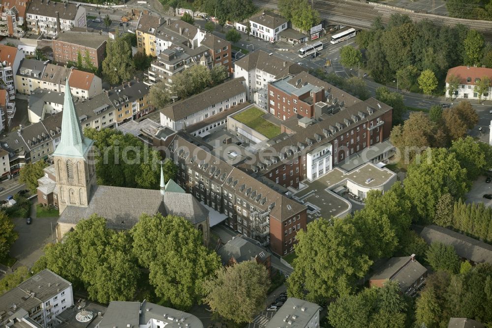 Aerial image Bochum - Hospital St. Elisabeth Hospital in Bochum in North Rhine-Westphalia