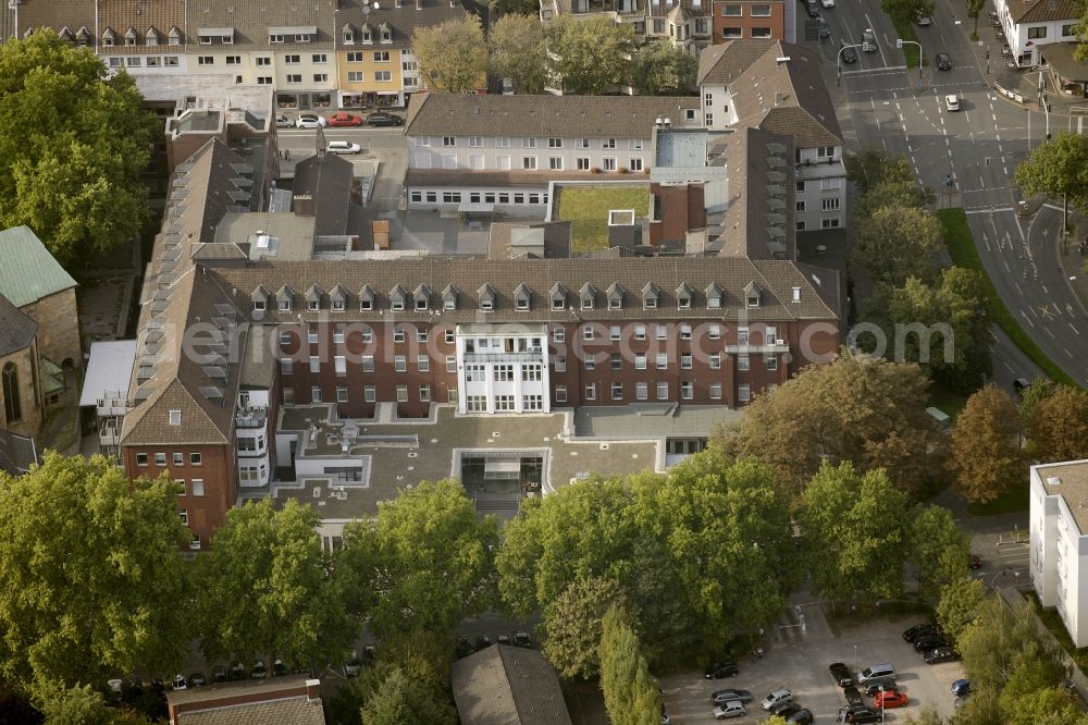 Bochum from above - Hospital St. Elisabeth Hospital in Bochum in North Rhine-Westphalia