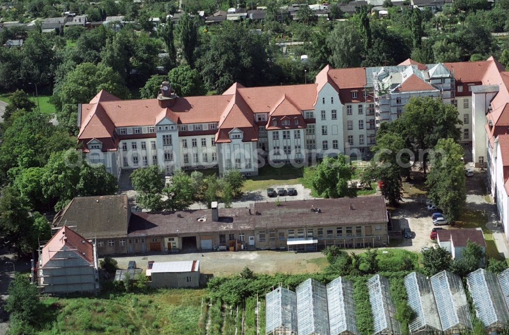 Forst from the bird's eye view: Hospital Forst in Brandenburg