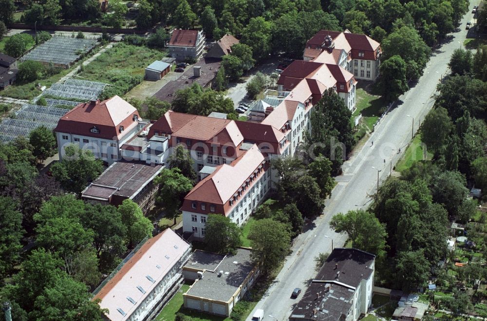 Forst from above - Hospital Forst in Brandenburg