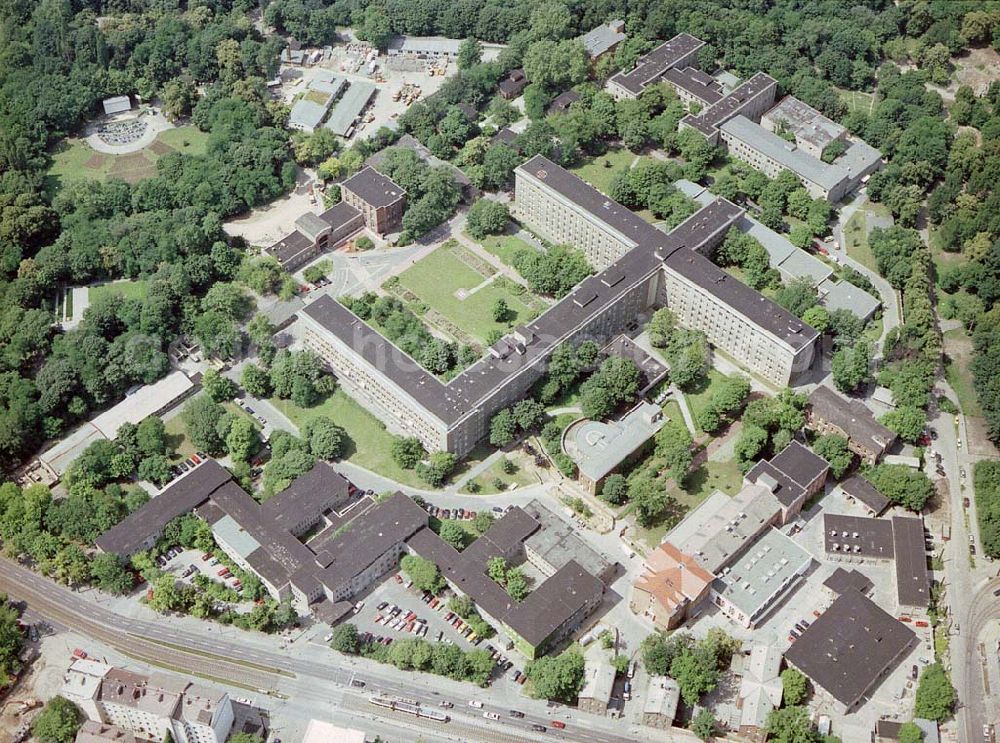 Berlin-Friedrichshain from the bird's eye view: Krankenhaus Friedrichshain in Berlin-Friedrichshain.