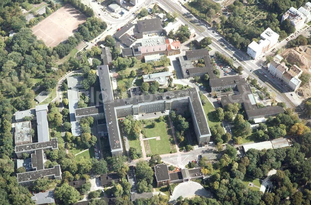 Aerial image Berlin-Friedrichshain - Krankenhaus im Friedrichshain an der Landsberger Allee 49 in 10249 Berlin.