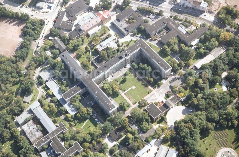 Aerial photograph Berlin-Friedrichshain - Krankenhaus im Friedrichshain an der Landsberger Allee 49 in 10249 Berlin.